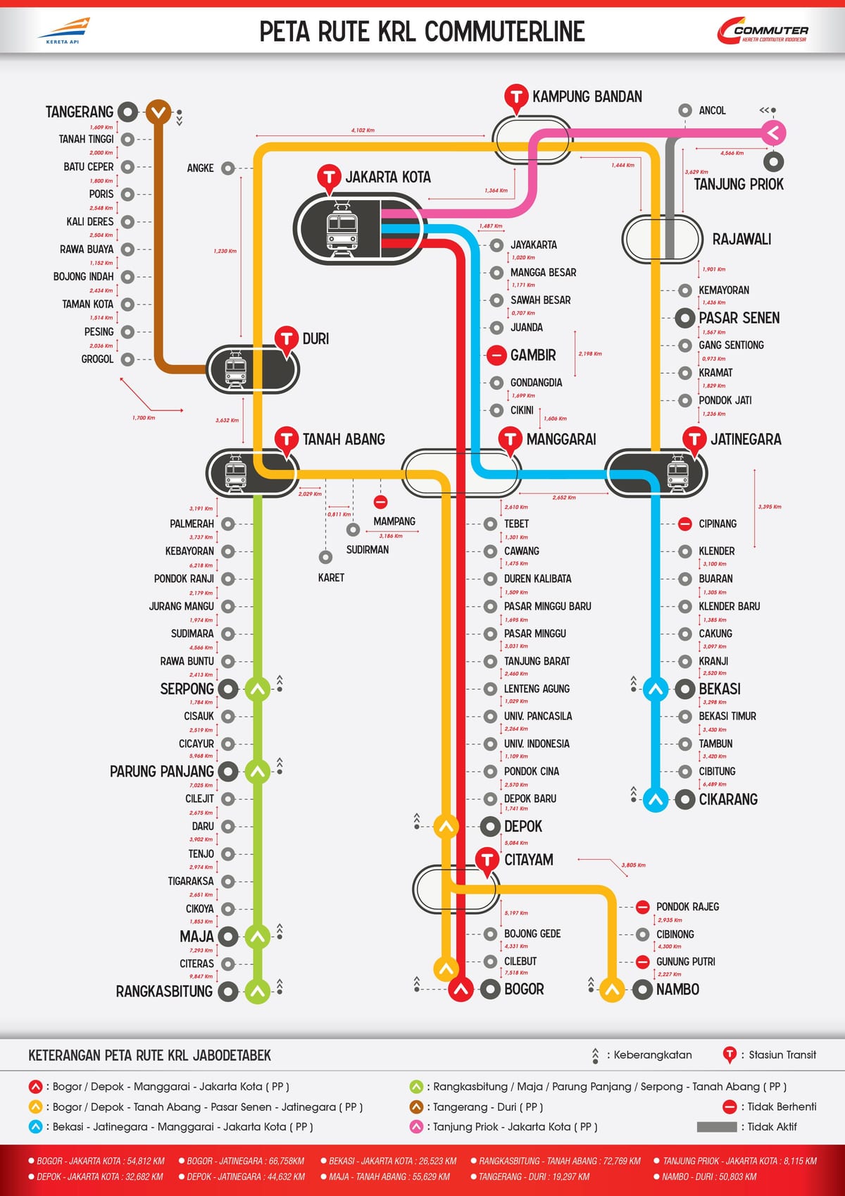 đi lại dòng Jakarta bản đồ