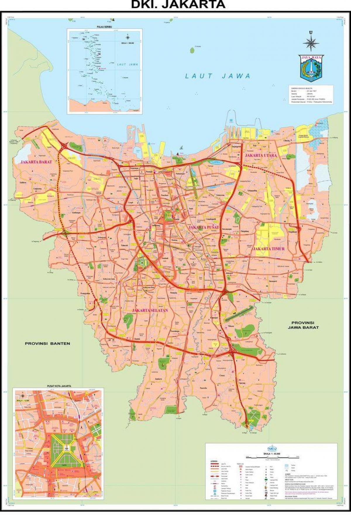 bản đồ của Jakarta old town