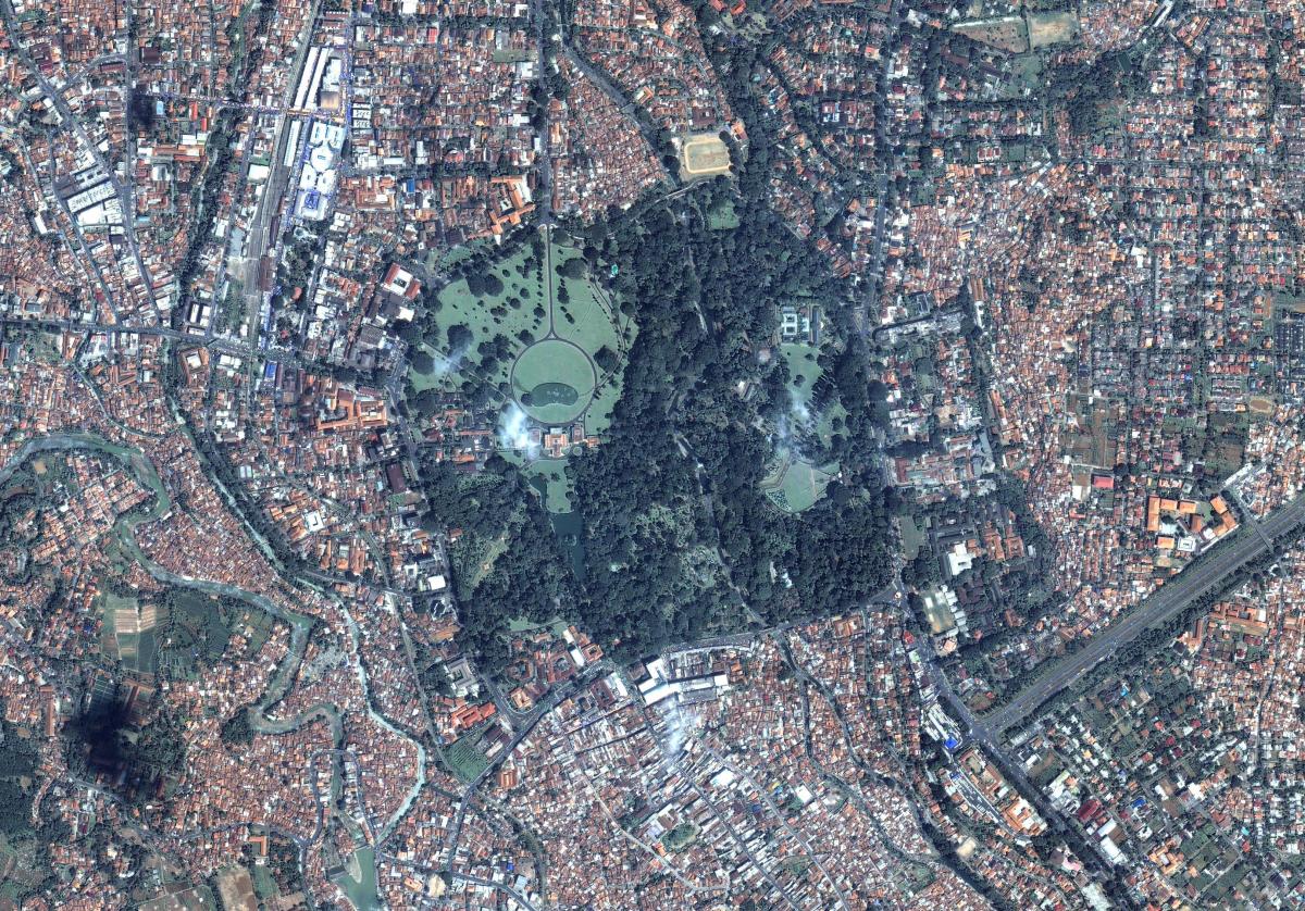 bản đồ của Jakarta vệ tinh