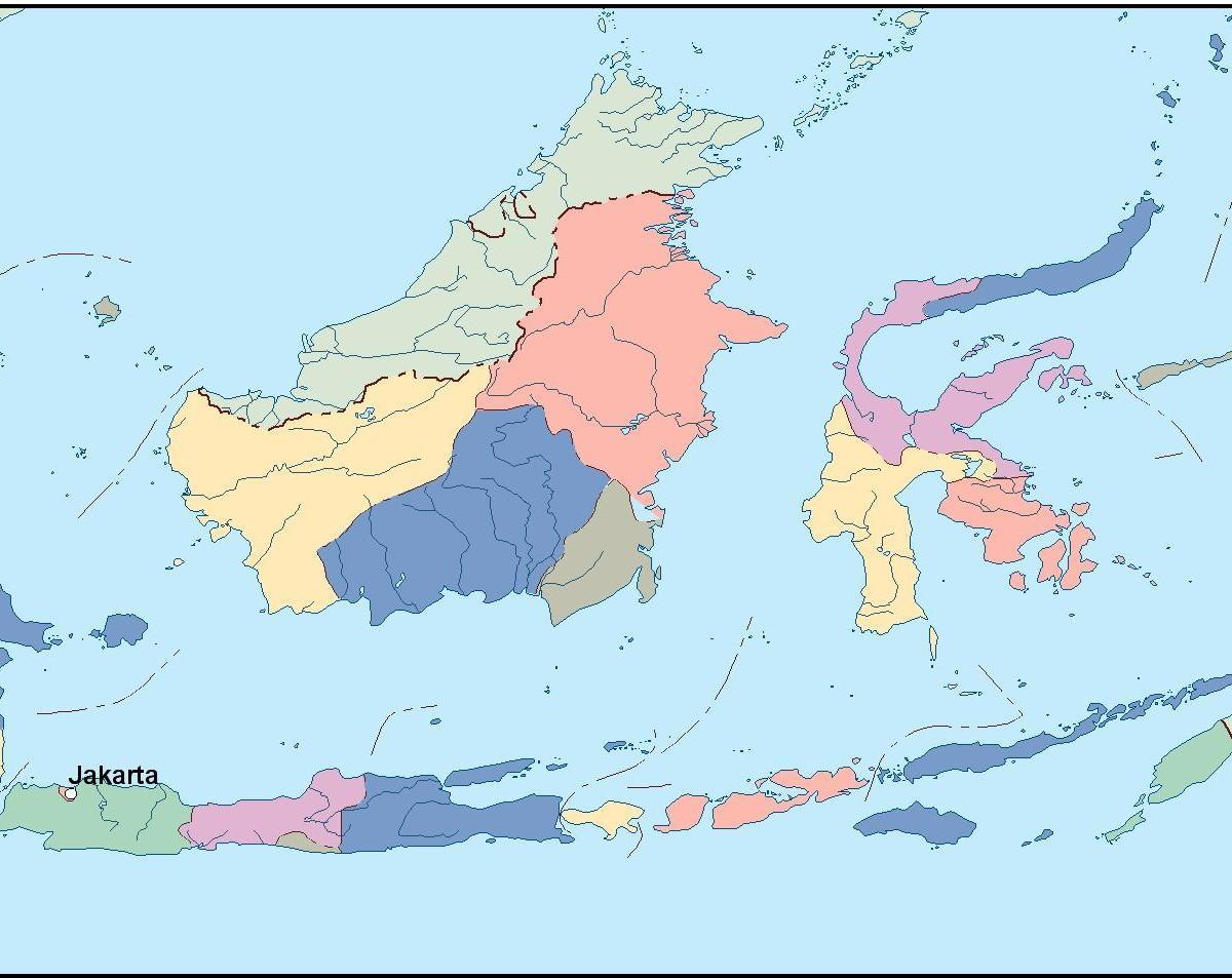 bản đồ của Jakarta bản đồ véc tơ