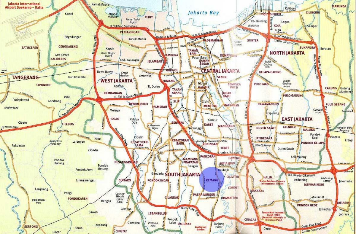 bản đồ của kemang Jakarta