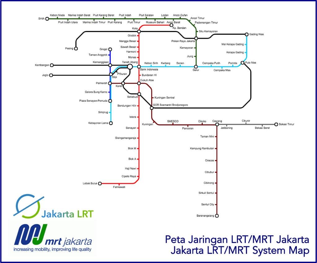 Jakarta seoul bản đồ