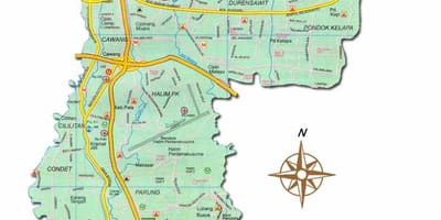 Bản đồ, Jakarta, được lengkap