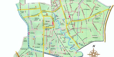 Bản đồ của Jakarta pusat