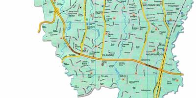 Bản đồ của Jakarta selatan