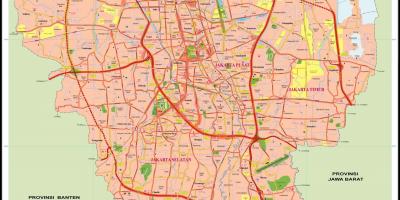 Jakarta bản đồ thành phố