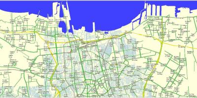Bản đồ của bắc Jakarta