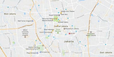 Bản đồ của cửa hàng Jakarta