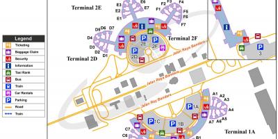 Cgk sân bay bản đồ