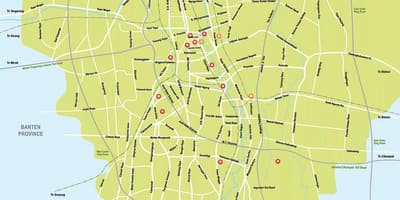 Bản đồ của các Jakarta