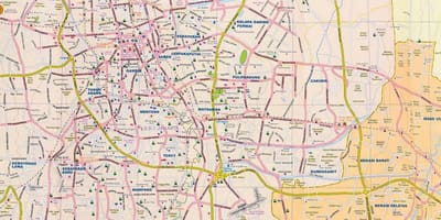 Bản đồ của đường Jakarta