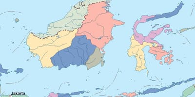 Bản đồ của Jakarta bản đồ véc tơ