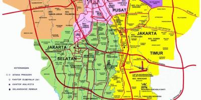 Jakarta du lịch bản đồ