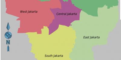 Bản đồ của Jakarta huyện