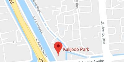 Bản đồ của kalijodo Jakarta